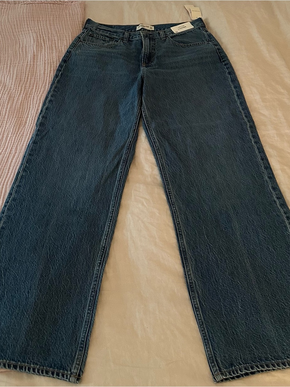 Abercrombie high rise loose jeans